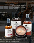Promote healthy tissue with Dr. Hansens antimicrobial and antifungal ointment for horses. Now at Roxy and Bumble.