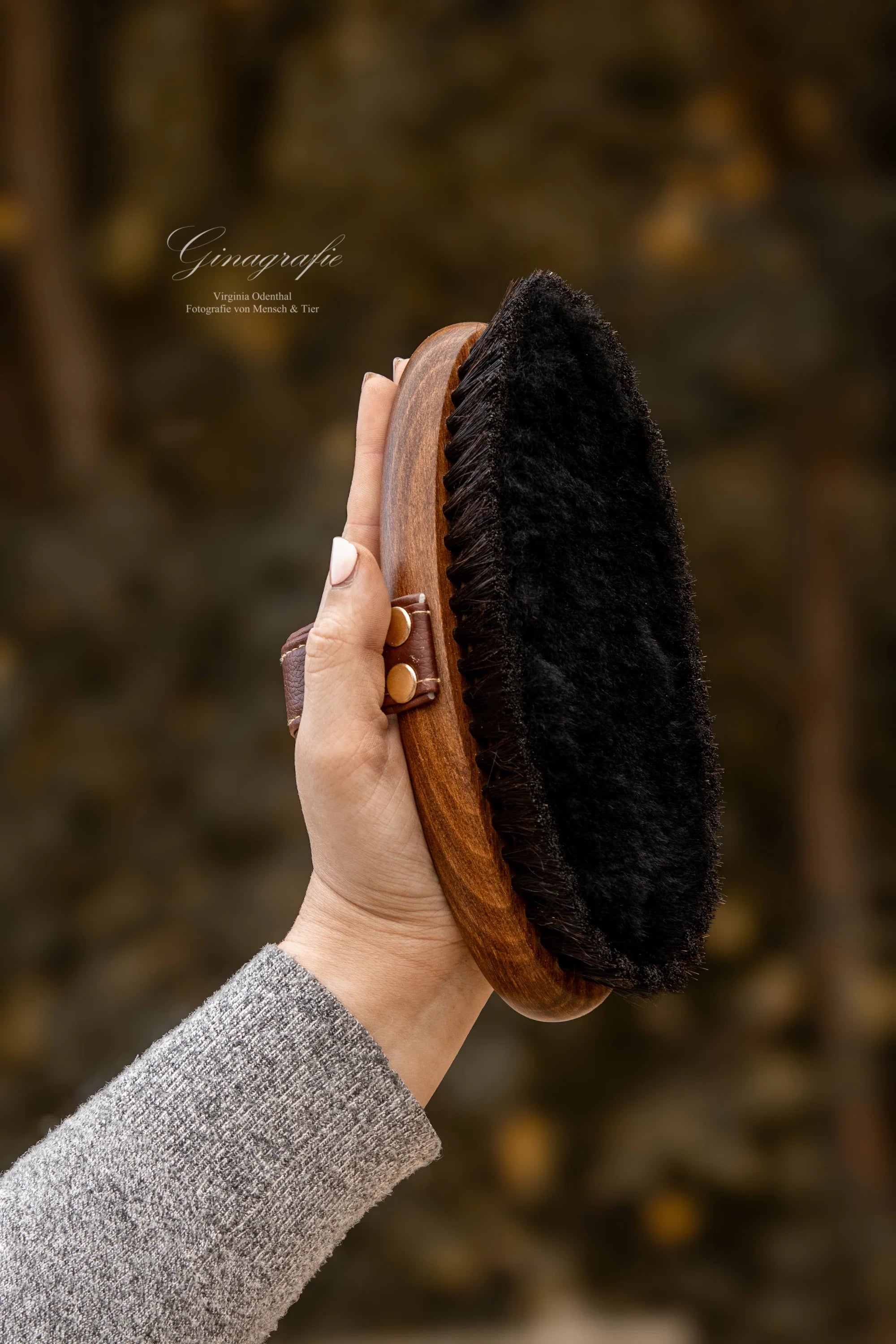 &quot;Fredo&quot; Sheep&#39;s Wool Shine Brush