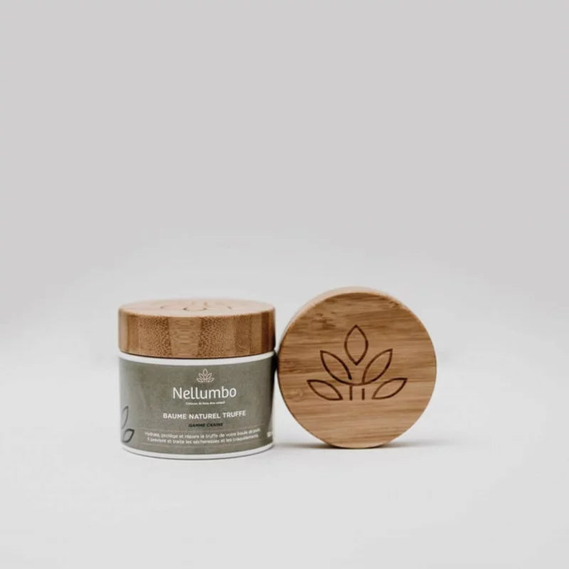 Nellumbo France. All natural nose truffle balm for dry and cracked noses. 